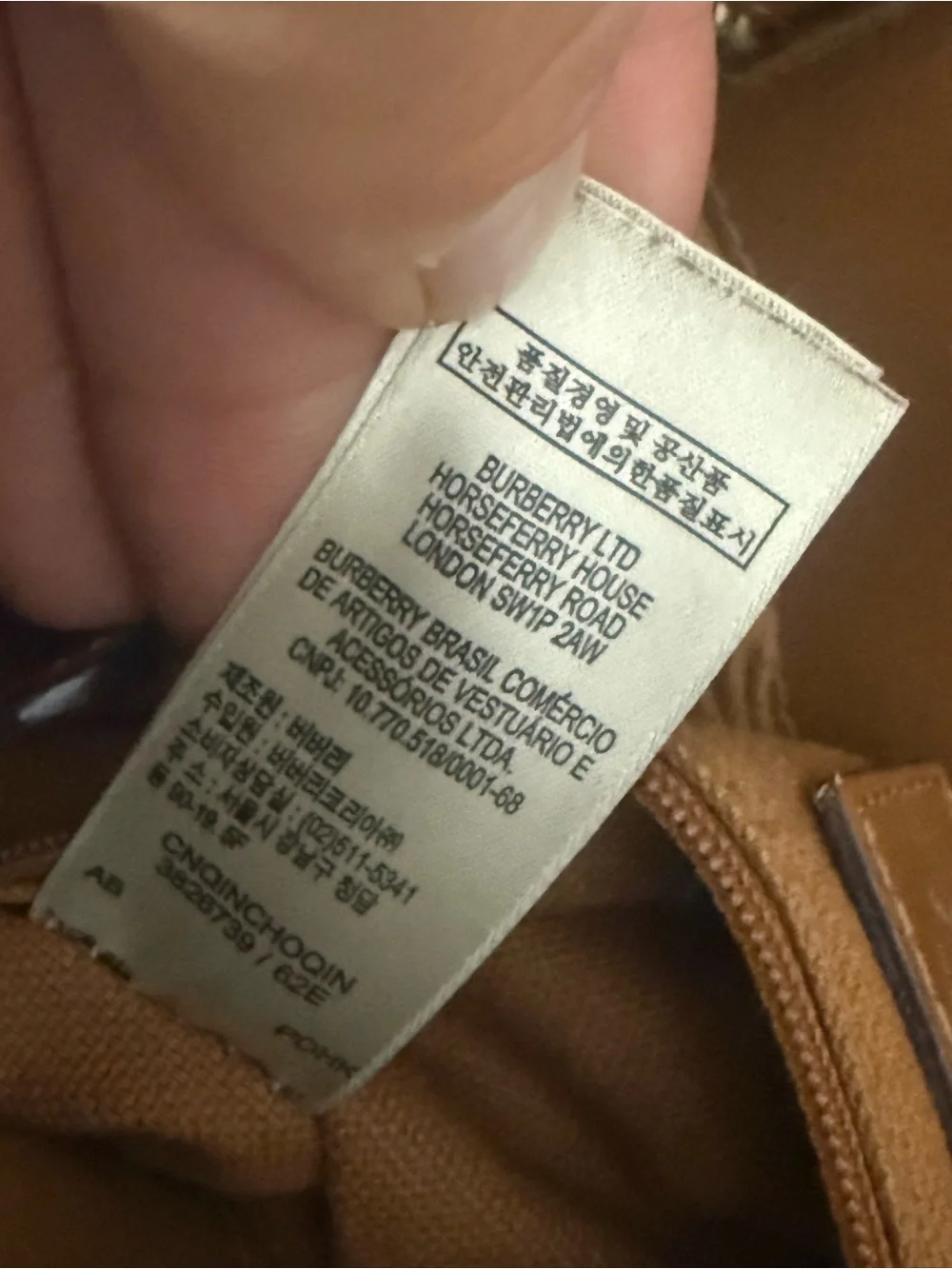 Authentic Burberry Walden Haymarket Check Hobo Bag